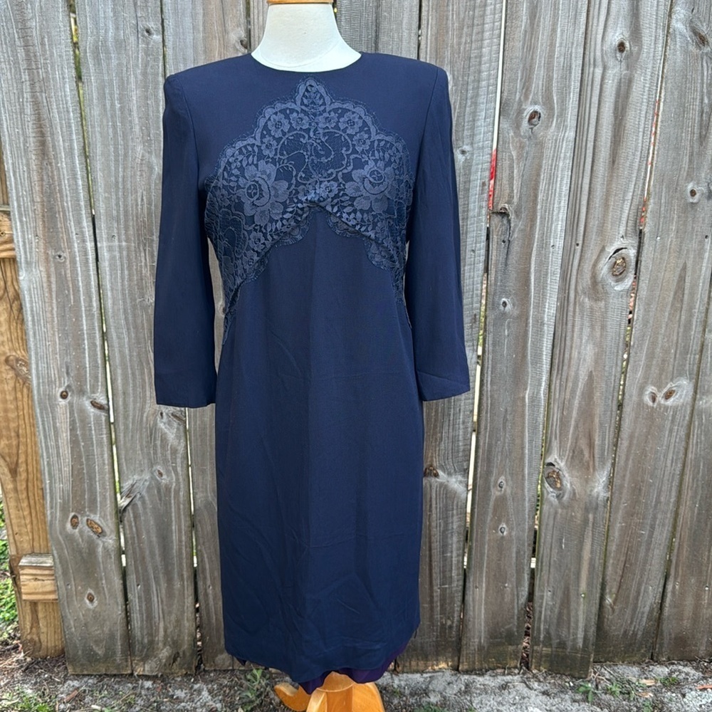 Carolina Herrera Studio for Saks Fifth Avenue, vintage midi dress, size 12